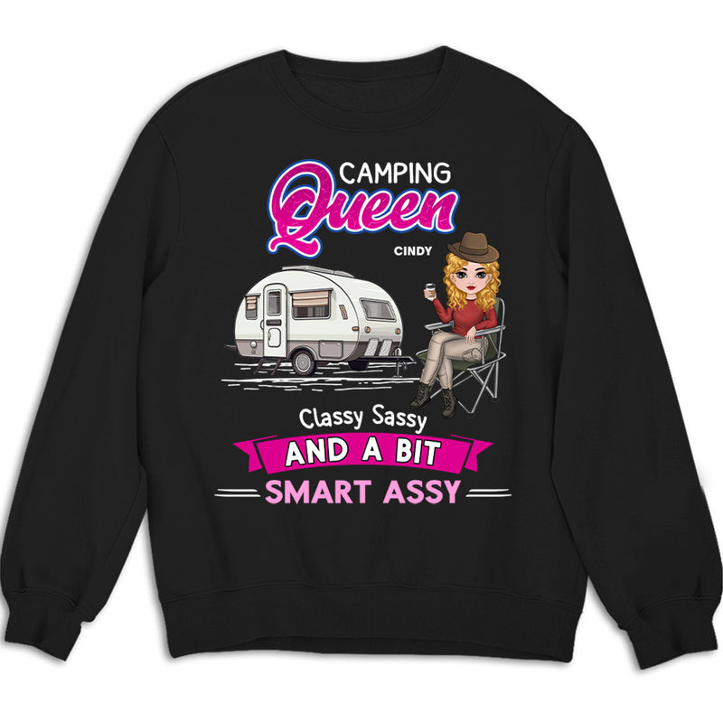 Camping Queen - Personalized Custom Sweatshirt