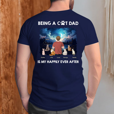 Happy Dad Together - Personalized Custom Unisex T-shirt