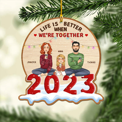 Life Is Better - Personalized Custom 1-layered Wood Ornament