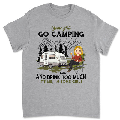 Camping And Drink 2 - Personalized Custom Unisex T-shirt