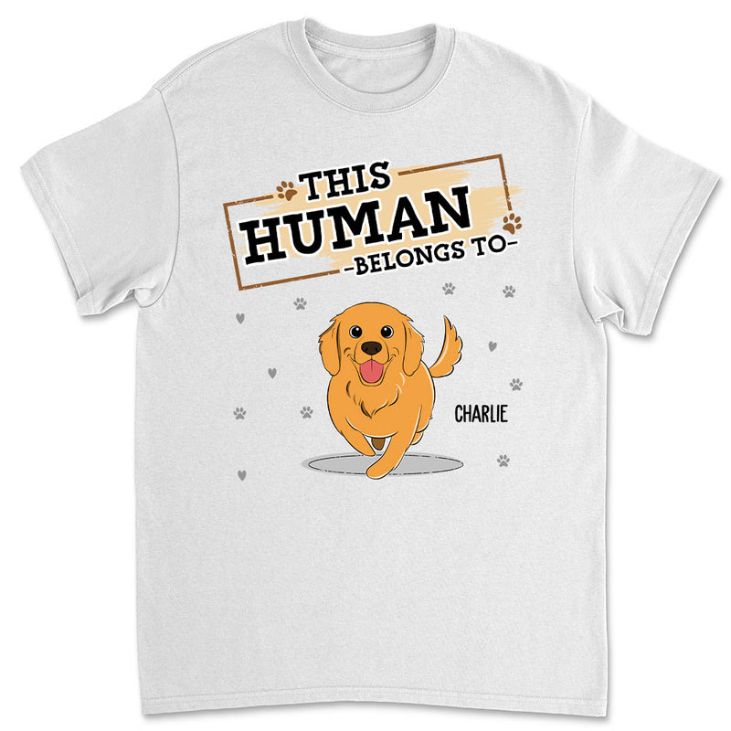 This Human Belongs To Us - Personalized Custom Unisex T-shirt