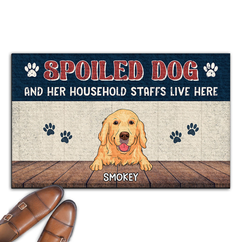 Spolied Dog - Personalized Custom Doormat