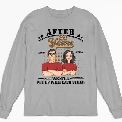 Put Up With Each Other - Personalized Custom Long Sleeve T-shirt