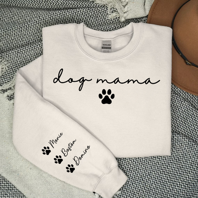 Dog Mama - Personalized Custom Long Sleeve T-shirt