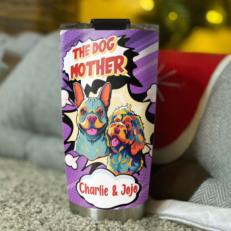 Mother Father And Dog - Personalized Custom Tumbler