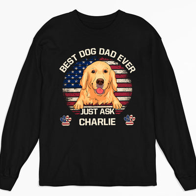 American Best Mom/Dad - Personalized Custom Long Sleeve T-shirt