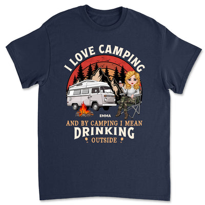 Drinking Outside - Personalized Custom Unisex T-shirt