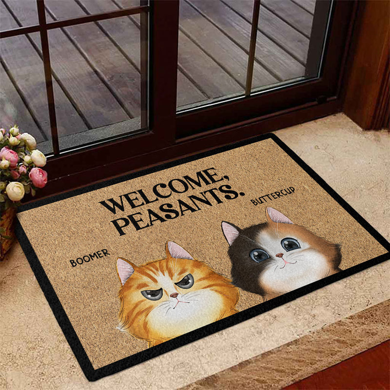 Welcome Peasants - Personalized Custom Doormat