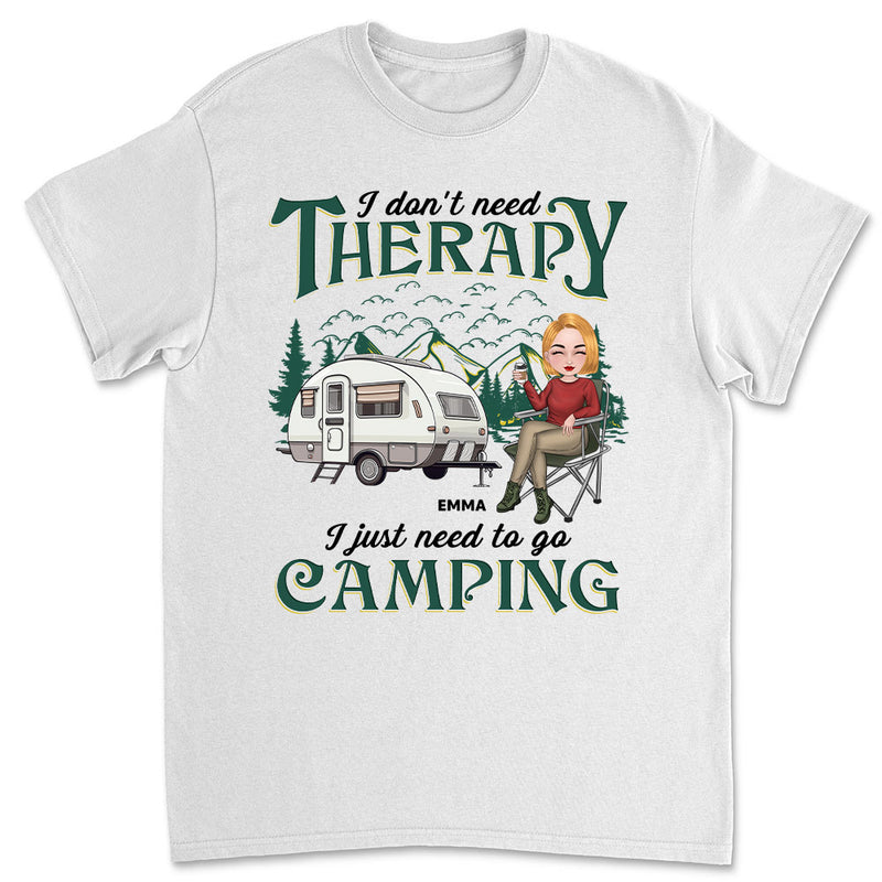 Therapy Camping - Personalized Custom Unisex T-shirt