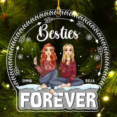 Forever Besties - Personalized Custom Acrylic Ornament