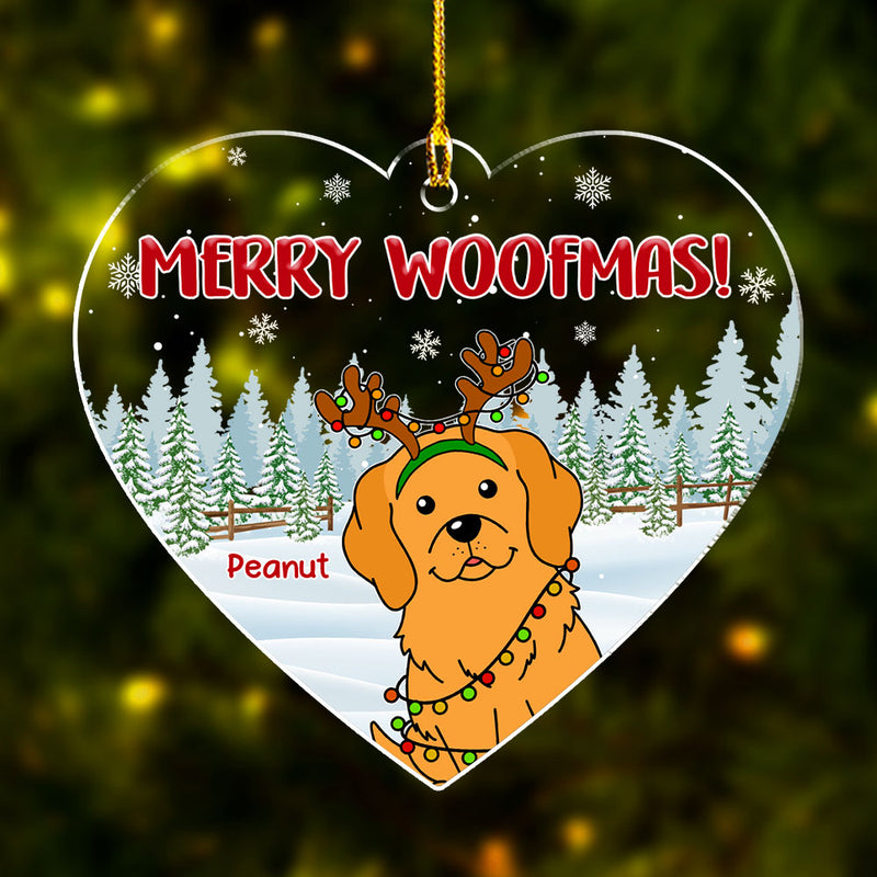 Dog With Love - Personalized Custom Acrylic Ornament