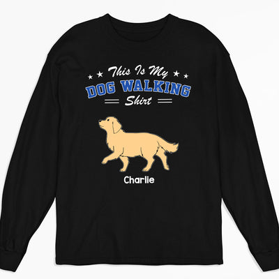 Dog Walking - Personalized Custom Long Sleeve T-shirt