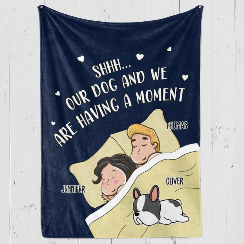 Having A Moment - Personalized Custom Fleece Blanket