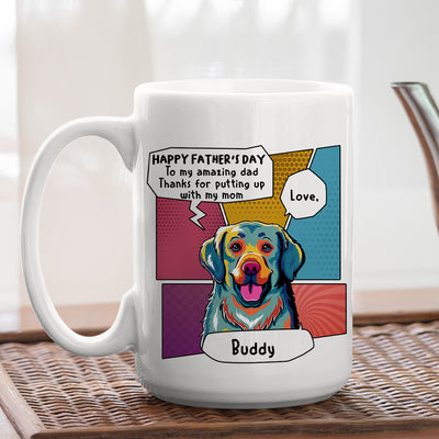 Pop Art Amazing Mom/Dad - Personalized Custom Coffee Mug