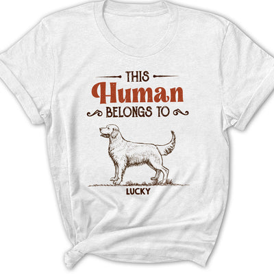 Human And Dog - Personalized Custom Women's T-shirt