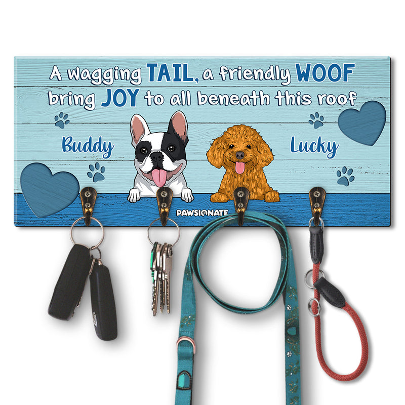 Bring Joy To All - Personalized Custom Wooden Key Holder