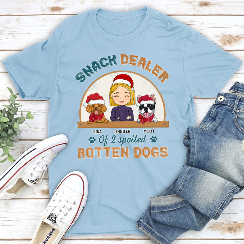 Snack Dealer Of Dog - Personalized Custom Unisex T-shirt