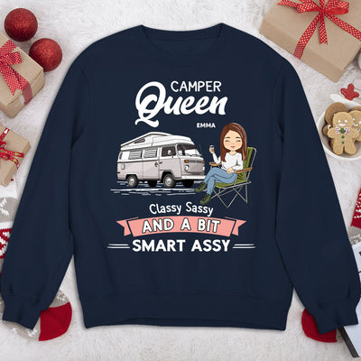 Camper Queen - Personalized Custom Sweatshirt