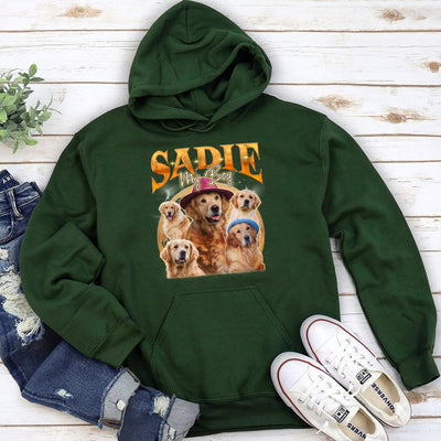 Custom Pet Face Vintage Version 5 - Personalized Custom Hoodie