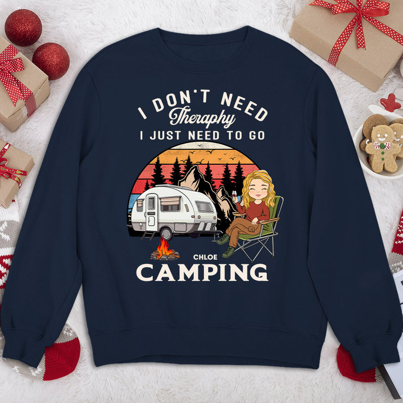 Therapy Camping 2 - Personalized Custom Sweatshirt