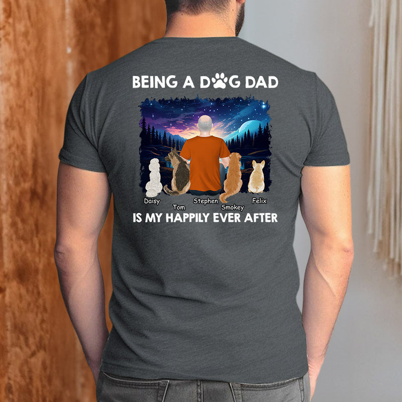 Happy Dad Together - Personalized Custom Unisex T-shirt