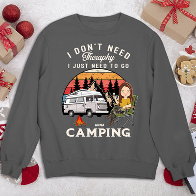 Therapy Camping 2 - Personalized Custom Sweatshirt