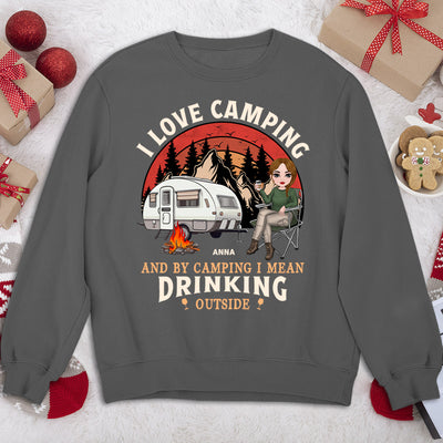 Drinking Outside - Personalized Custom Sweatshirt