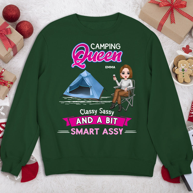 Camping Queen - Personalized Custom Sweatshirt