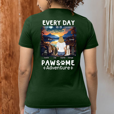 Pawsome Adventure - Personalized Custom Women's T-shirt