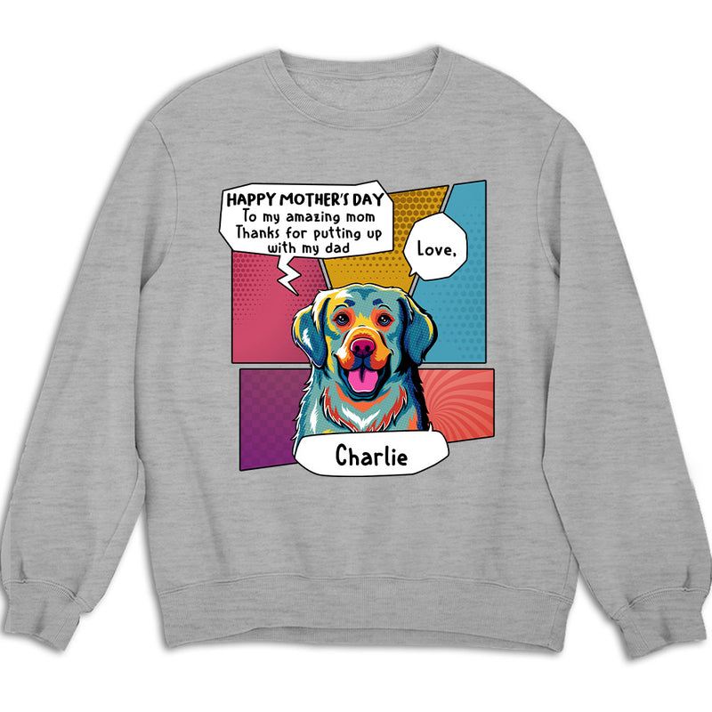 Pop Art Amazing Mom - Personalized Custom Sweatshirt