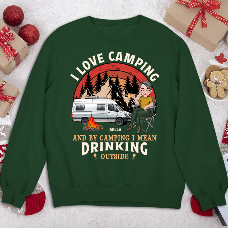 Drinking Outside - Personalized Custom Sweatshirt