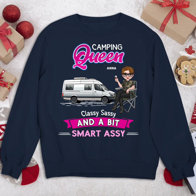 Camping Queen - Personalized Custom Sweatshirt