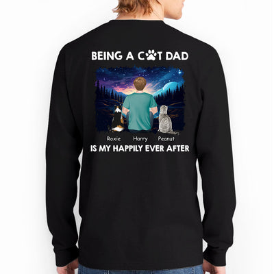 Happy Dad Together - Personalized Custom Long Sleeve T-shirt