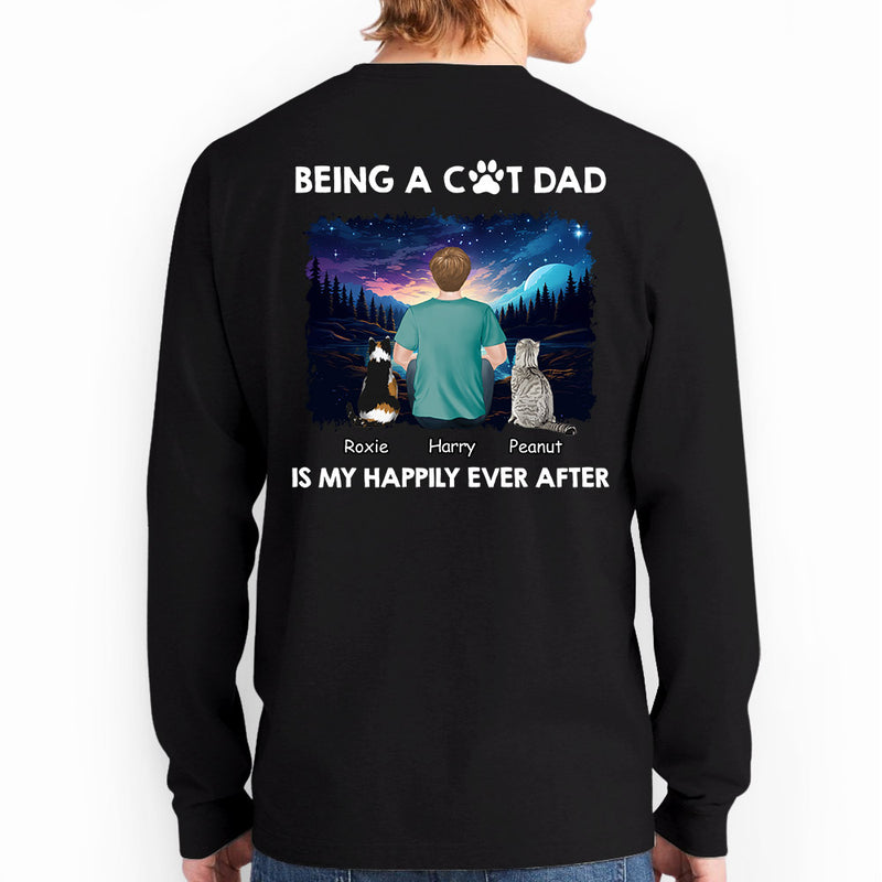 Happy Dad Together - Personalized Custom Long Sleeve T-shirt