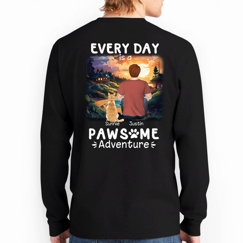 Pawsome Adventure - Personalized Custom Long Sleeve T-shirt