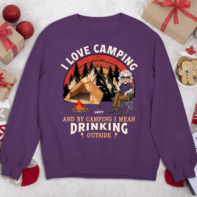 Drinking Outside - Personalized Custom Sweatshirt