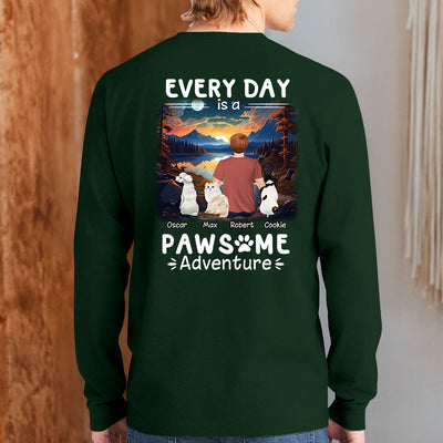 Pawsome Adventure - Personalized Custom Long Sleeve T-shirt