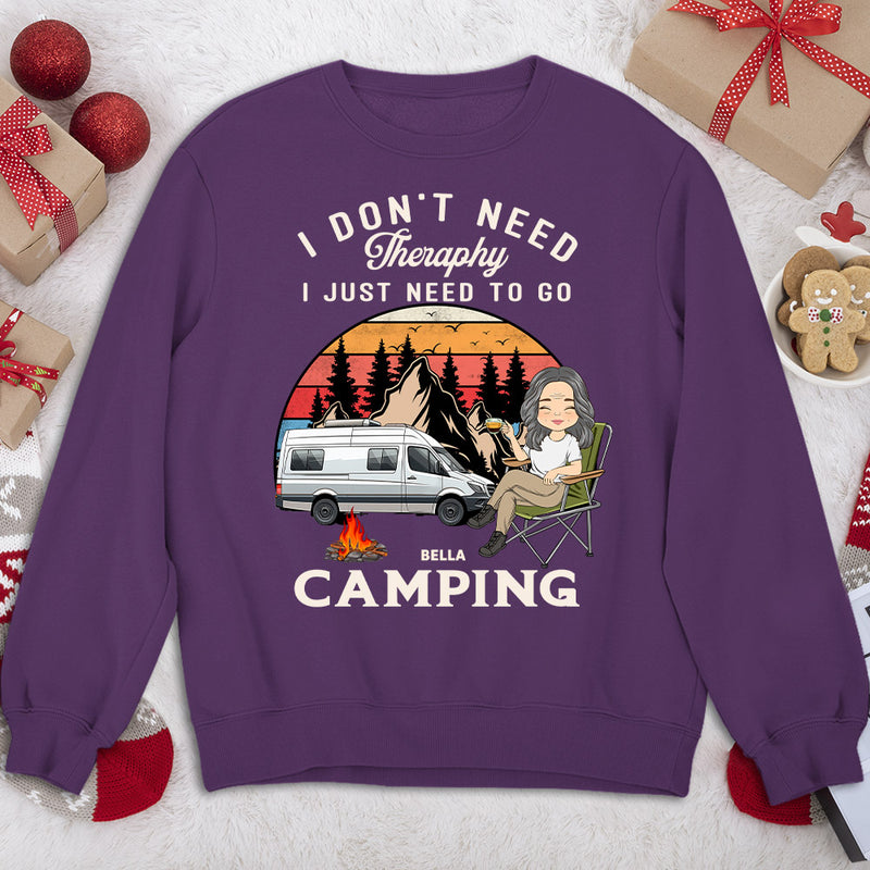 Therapy Camping 2 - Personalized Custom Sweatshirt