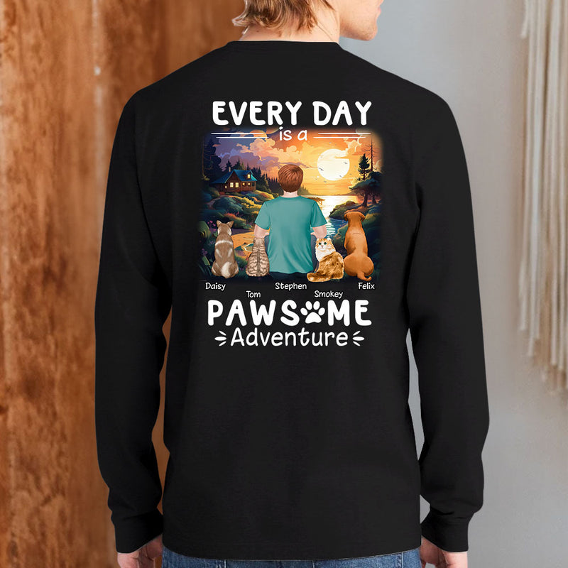 Pawsome Adventure - Personalized Custom Long Sleeve T-shirt