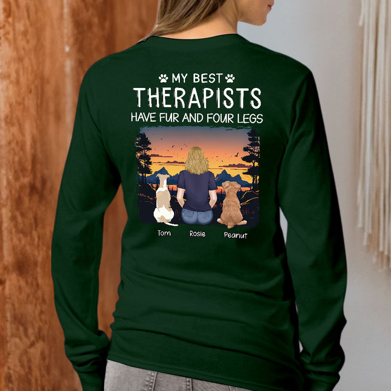 Best Therapist - Personalized Custom Long Sleeve T-shirt