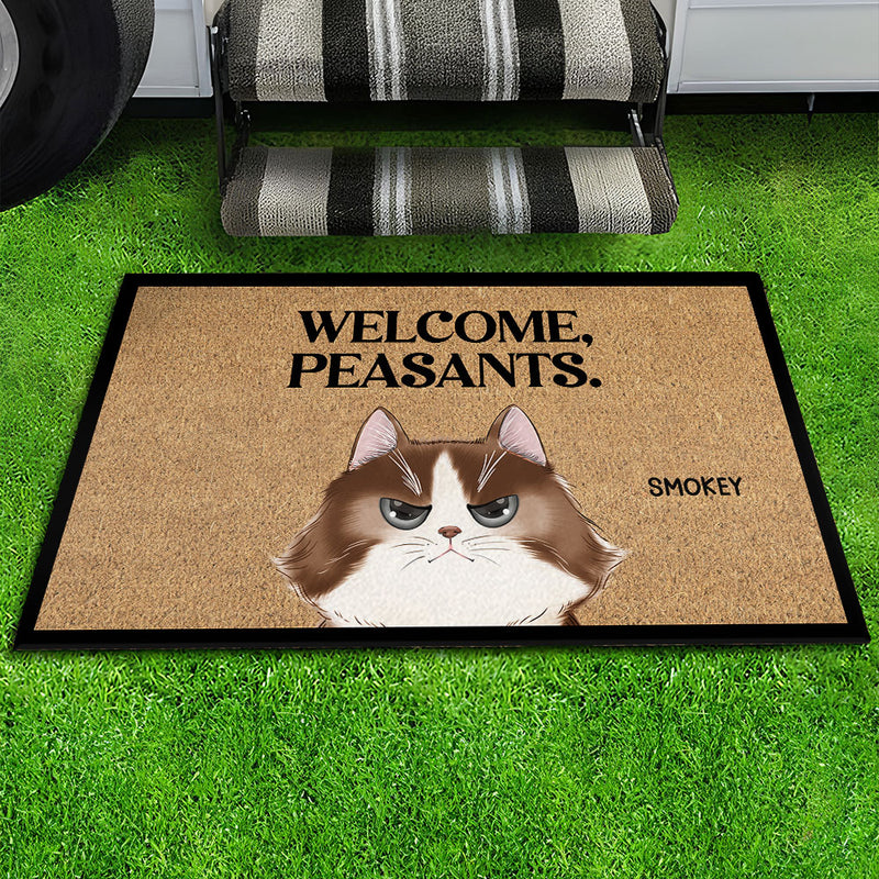 Welcome Peasants - Personalized Custom Doormat