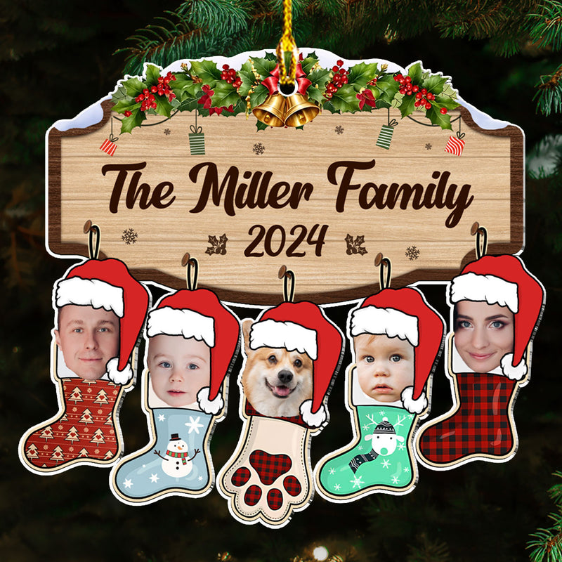 Funny Family Stockings - Personalized Custom Acrylic Ornament