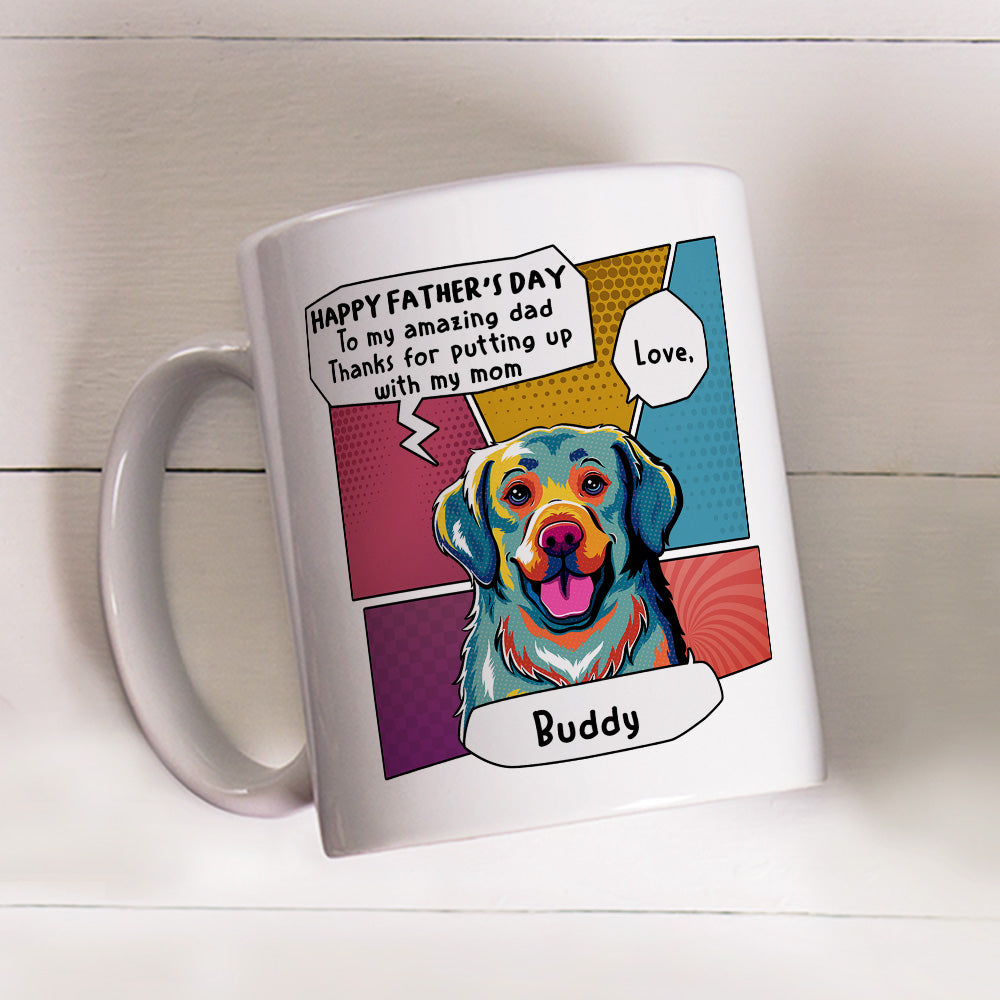 Pop Art Amazing Mom/Dad - Personalized Custom Coffee Mug – PAWSIONATE