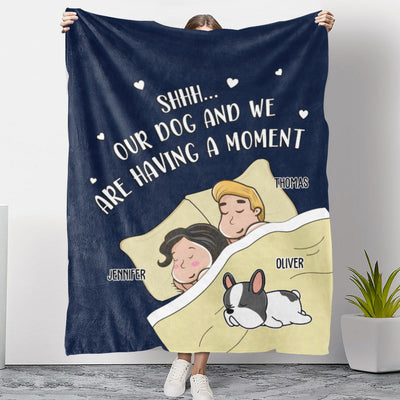 Having A Moment - Personalized Custom Fleece Blanket