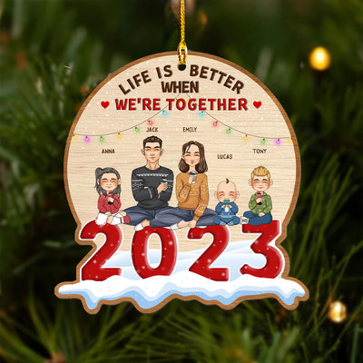 Life Is Better - Personalized Custom 1-layered Wood Ornament