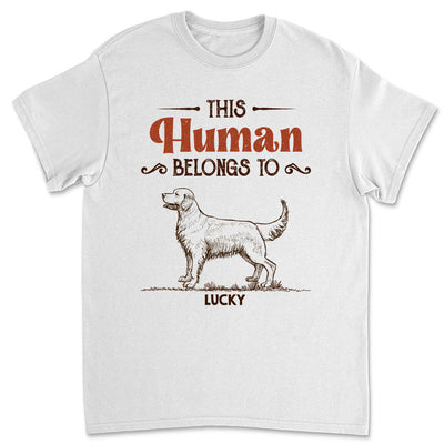 Human And Dog - Personalized Custom Unisex T-shirt