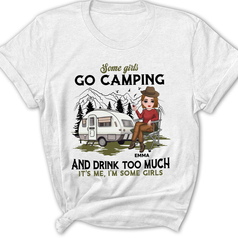 Camping And Drink - Personalized Custom Women&