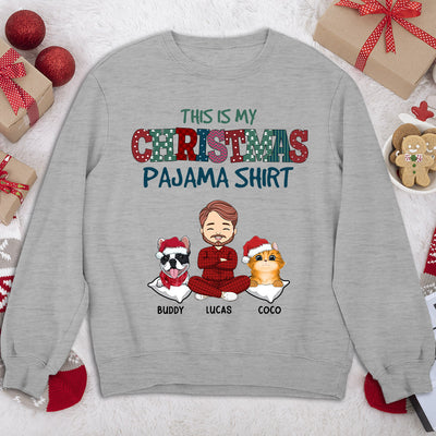 Pets Christmas Pajama - Personalized Custom Sweatshirt