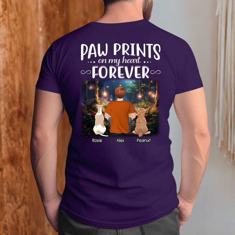 Paw Prints Forever - Personalized Custom Unisex T-shirt