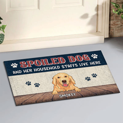 Spolied Dog - Personalized Custom Doormat